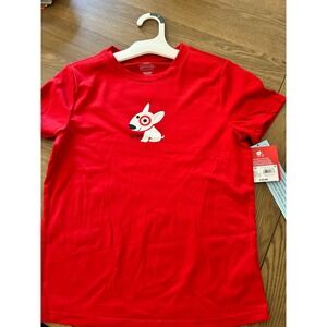 WonderShop Target‎ Kids Red Bullseye Dog Sleep Shirt Top Size M (8) NWT